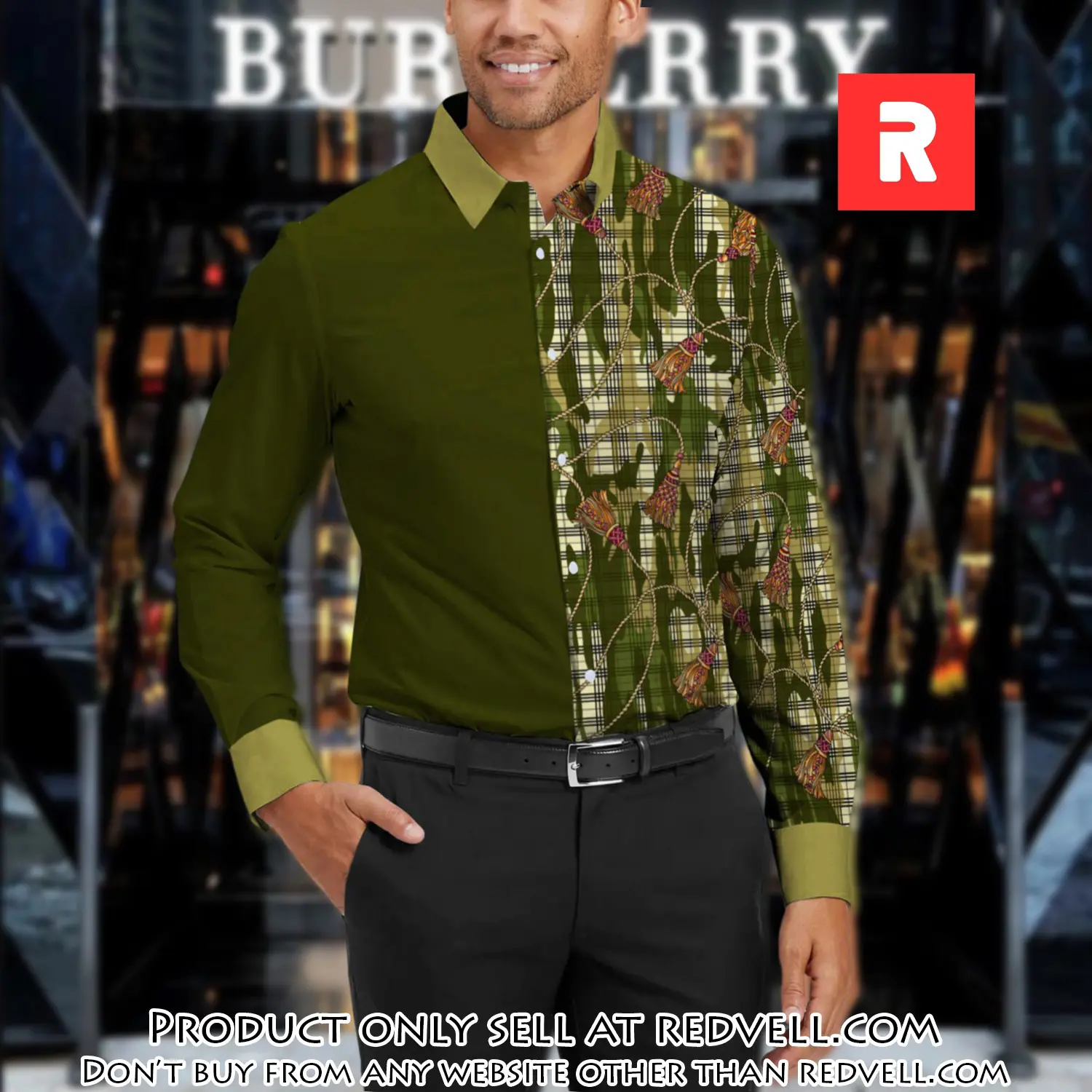 Burberry long sleeves button down shirt for elegant men lsb1008 rv5330850